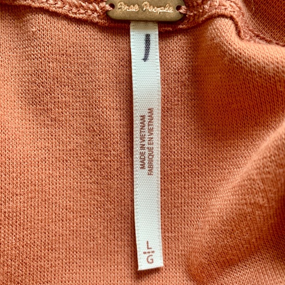 Free People Bow in Back V- Neck Long- Sleeve Top - Picture 3 of 4